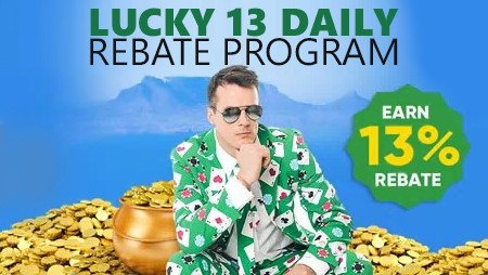 Yebo Casino Luckily 13 Daily Rebate